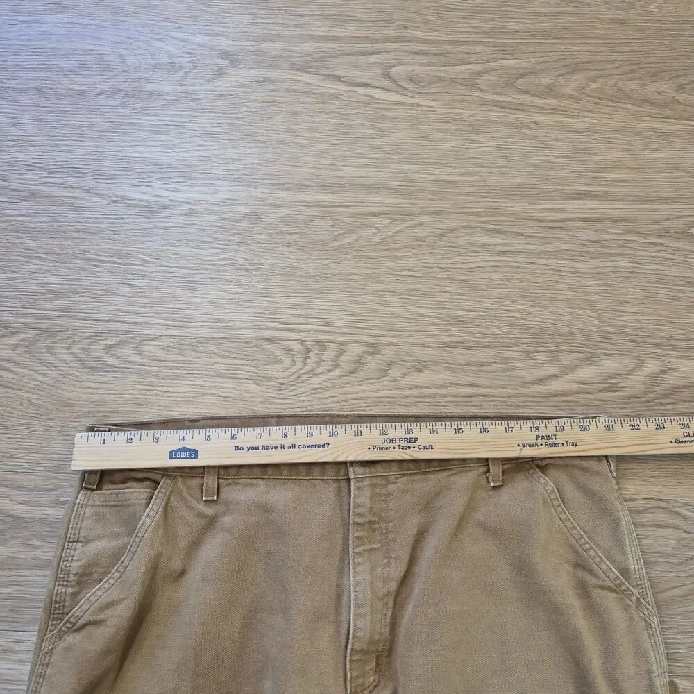 Carhartt Pants Men's 42x32 Heavy Duty B11 BRN Brown Canvas Carpenter Work Jeans